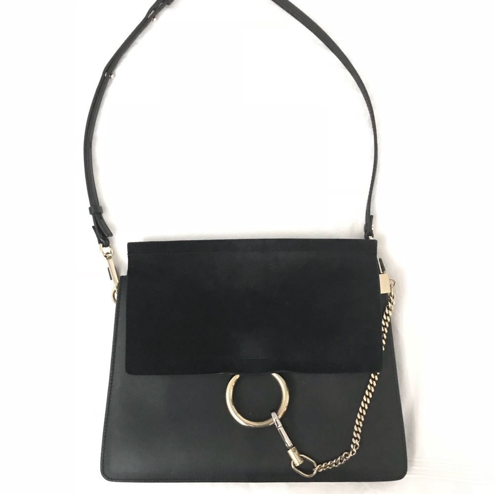 AUTHENTIC! Chloè Faye Medium Bag in Black